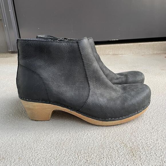 Dansko Maria Black Nubuck Boots EU 39 - Picture 2 of 6